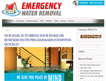 Tablet Screenshot of emergencywaterremoval.com